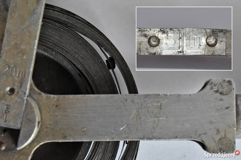 Zabytkowa stalowa miarka