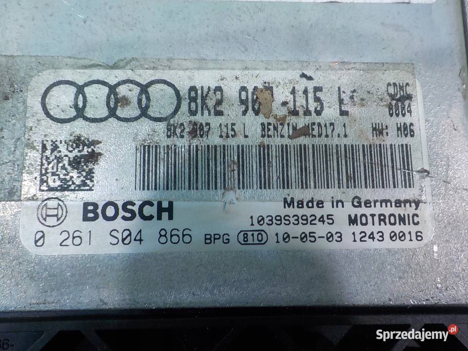 AUDI A5 8T 20 TFSI 10r CABRIO 2D sterownik