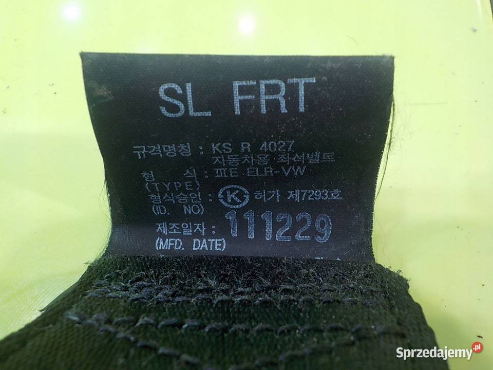 KIA SPORTAGE III 16 B 12r 5D pas bezpieczenstwa