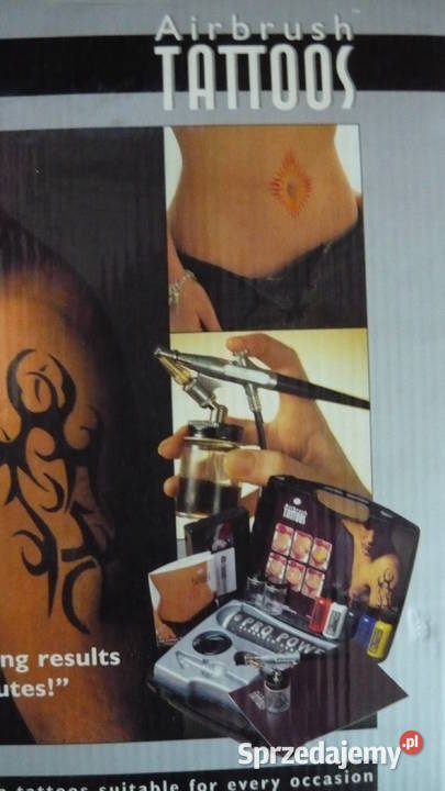 Zestaw do malowania tatuaży zmywalnych airbrush Pozostałe Sokółka