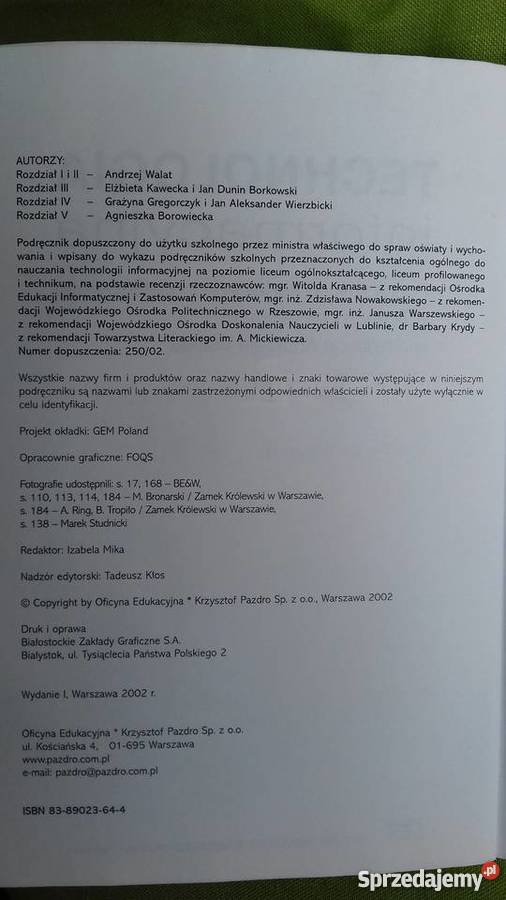 Technologia informacyjna podręcznik i płyta CD Podręczniki Małkinia Górna