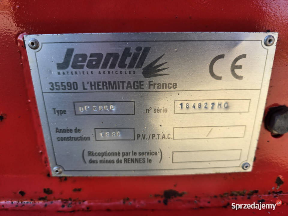 Ścielarka JEANTIL DP 2800 Rolnictwo Baliki