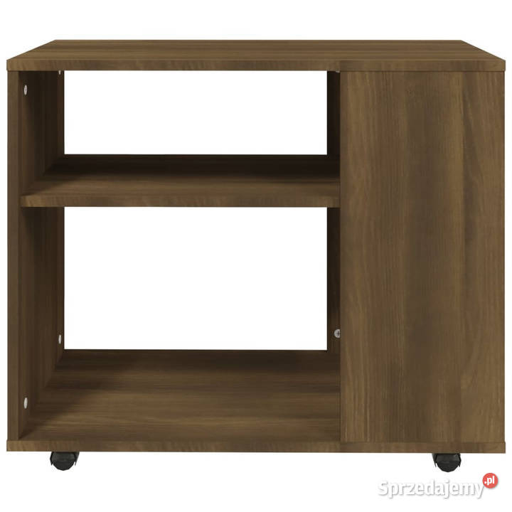 Stolik boczny brązowy dąb 70x35x55 WM815107 Stoły Warszawa
