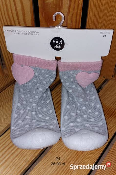 Skarpetki z gumową podeszwą rozmiar 24 Wadowice sprzedam