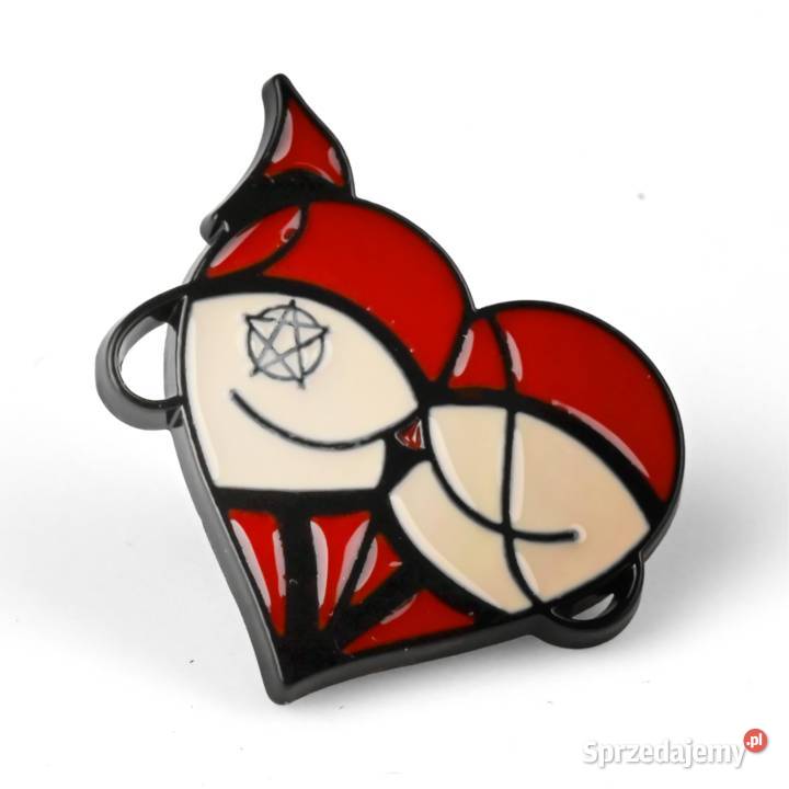 Pinup Heart 3 Metal Przypinka Devil Szczecin