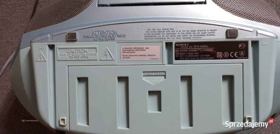 Magnetofon kompakt radio Sony CFDS 300 L Boombox warmińsko-mazurskie Elbląg