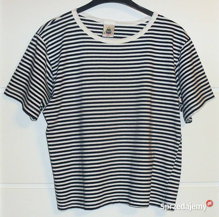 Koszulka Tshirt damski w czarno białe paski Gliwice