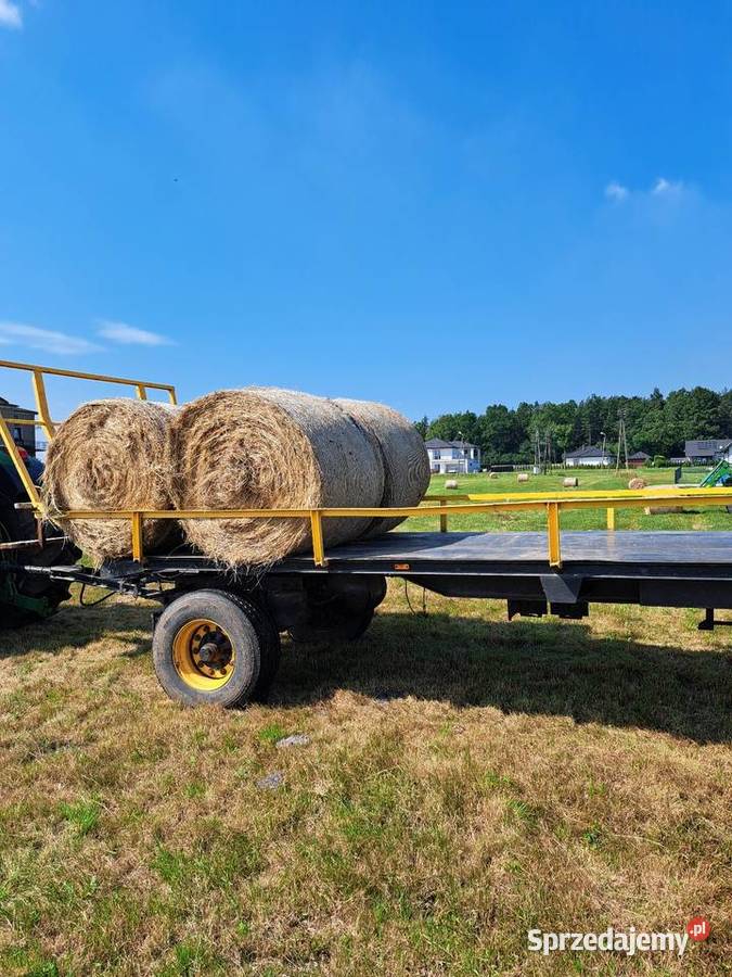 Siano koni z transportem baloty siana zwierząt z Sadowie