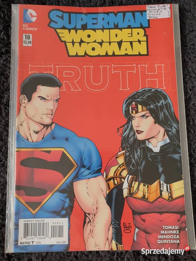 Superman Wonder Woman Dark Truth 4 komiksy DC pomorskie sprzedam