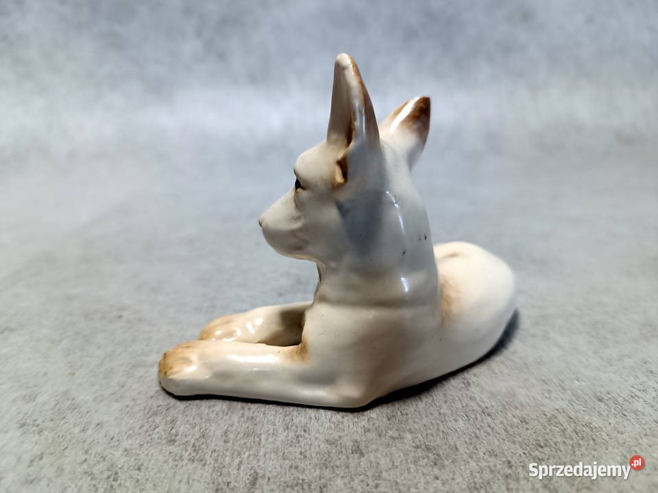 PORCELANOWA FIGURKA PSA 2659 Szczenię OWCZAREK dolnośląskie Jawor