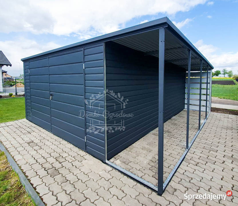 Schowek Domek Ogrodowy 4x4m Wiata 1x4m Brama sprzedam