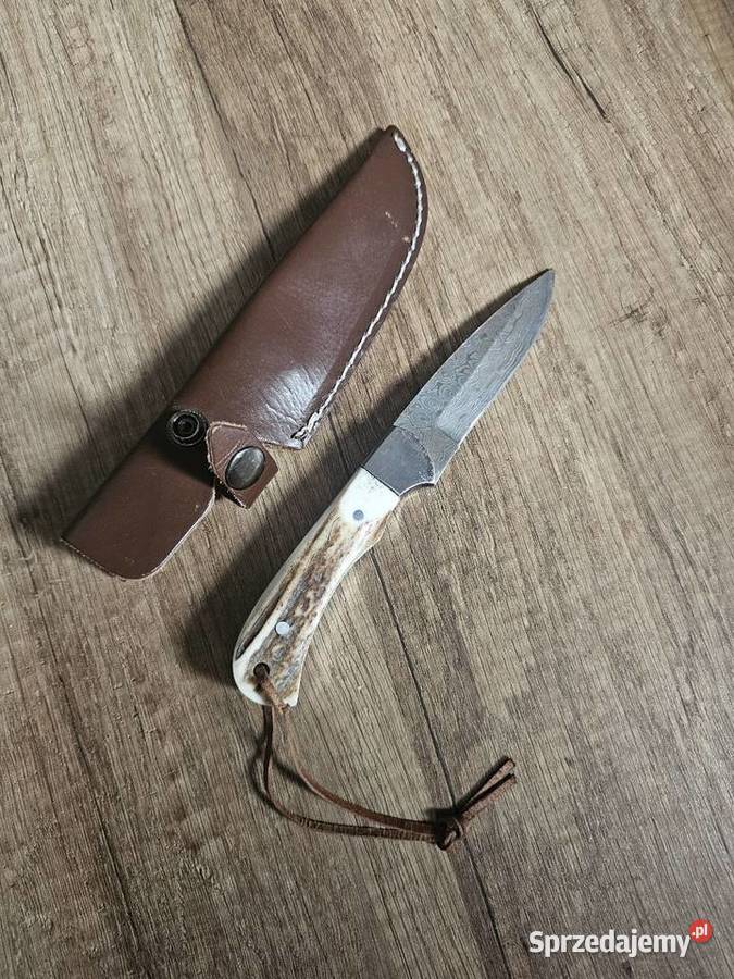 Nóż myśliwski custom z kaburą chwyt na polowanie Radlin