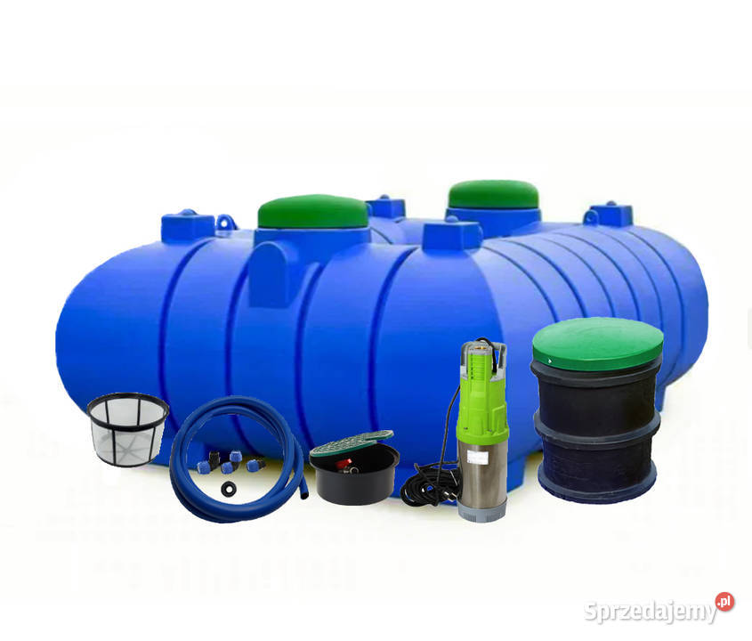 ZBIORNIK NA WODĘ DESZCZOWĄ 4000L Zestaw z pompą