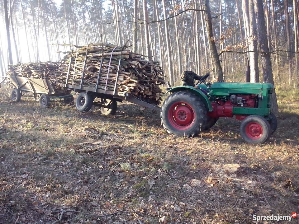 PRZYCZEPA PLATFORMA DO drewna słomy lasu bali; MOCNA
