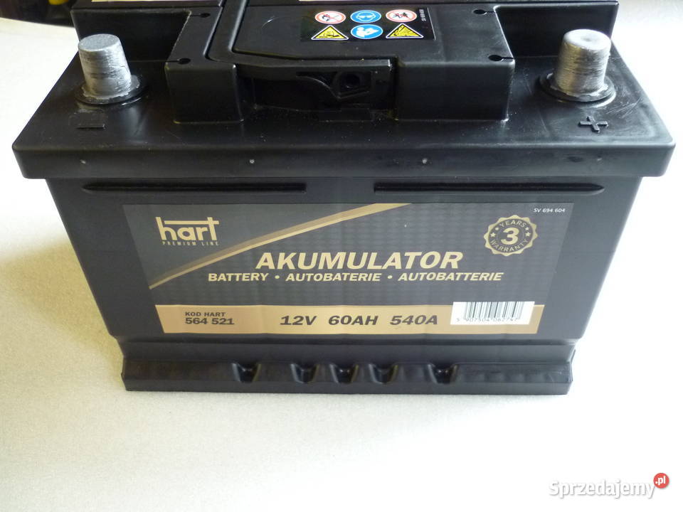 Akumulator HART 60AH używany stan odbsklep wielkopolskie Poznań