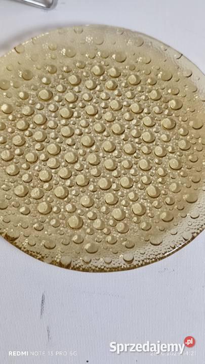 Talerze ASTEROID DROST Szkło Ząbkowice komplet Wyposażenie wnętrz Wiązów