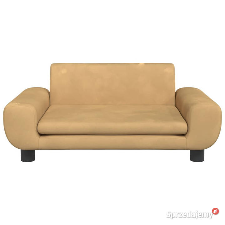 Sofa dzieci brązowa 70x45x33 aksamit WM3196391 Warszawa