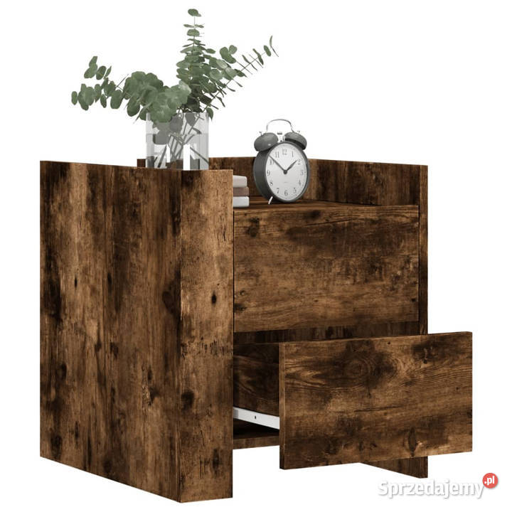 Szafka nocna opalany dąb 45x50x50 materiał