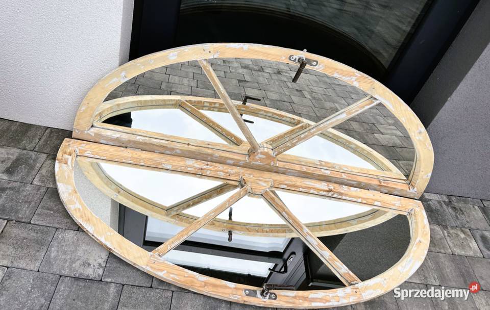Lustro Stare okno rama okienna retro loft lustro małopolskie Myślenice