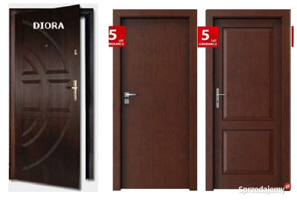 Drzwi wejściowe zewnętrzne z montażem akustycznr