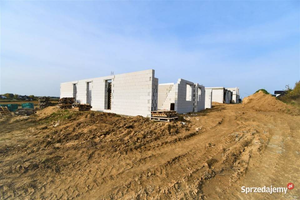 Dom bliźniak Jakubowice Konińskie 184m2 do wykończenia