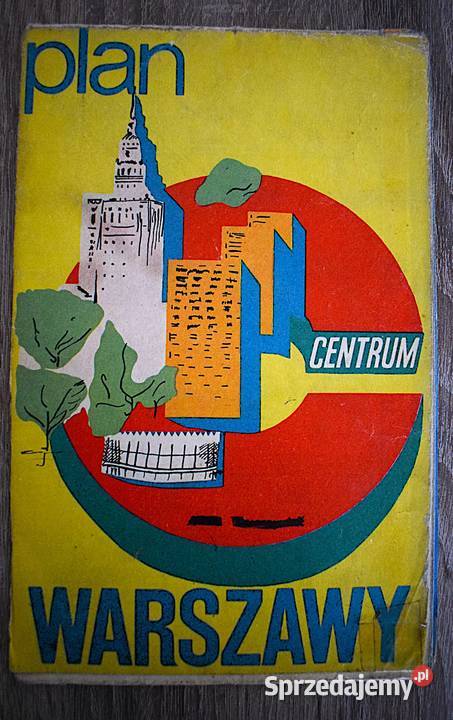 Plan centrum Warszawy z 1975 r Chełmno sprzedam