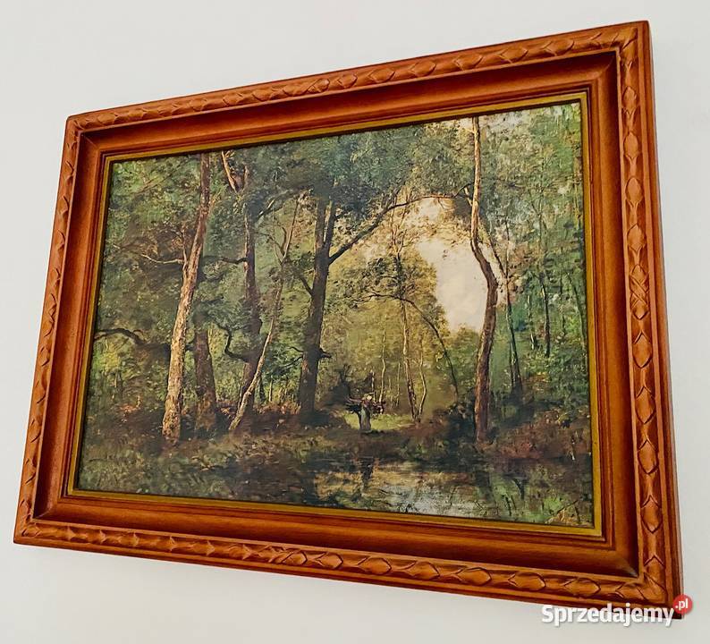 Reprodukcja Leon Richet Pejzaż 64x84 mazowieckie Warszawa