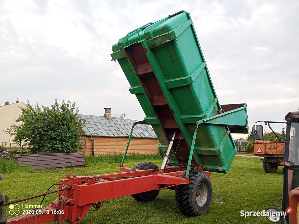 przyczepa wywrotka skorupowa 12 ton dokumenty na Maszyny rolnicze Kurów