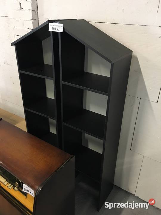 Dwa regały czarne Choszczno sprzedam