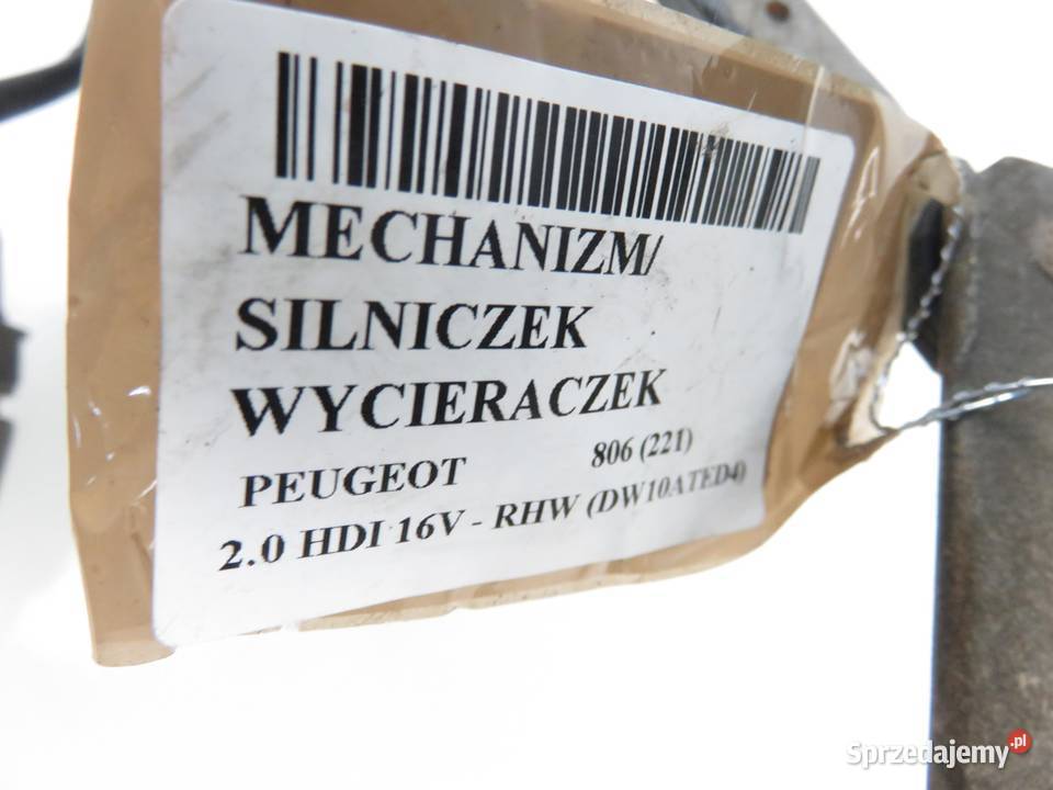 MECHANIZM WYCIERACZEK PEUGEOT 806 221