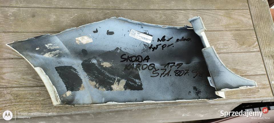 Narożnik zderzaka prawy tył Skoda karoq dolnośląskie