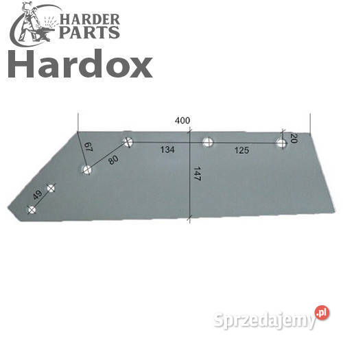 Lemiesz 300hektarów HARDOX 200625L części do Suwałki