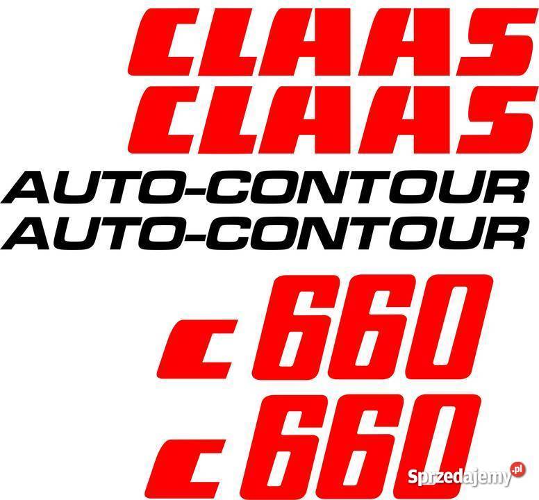naklejki na heder claas c660 autocontur