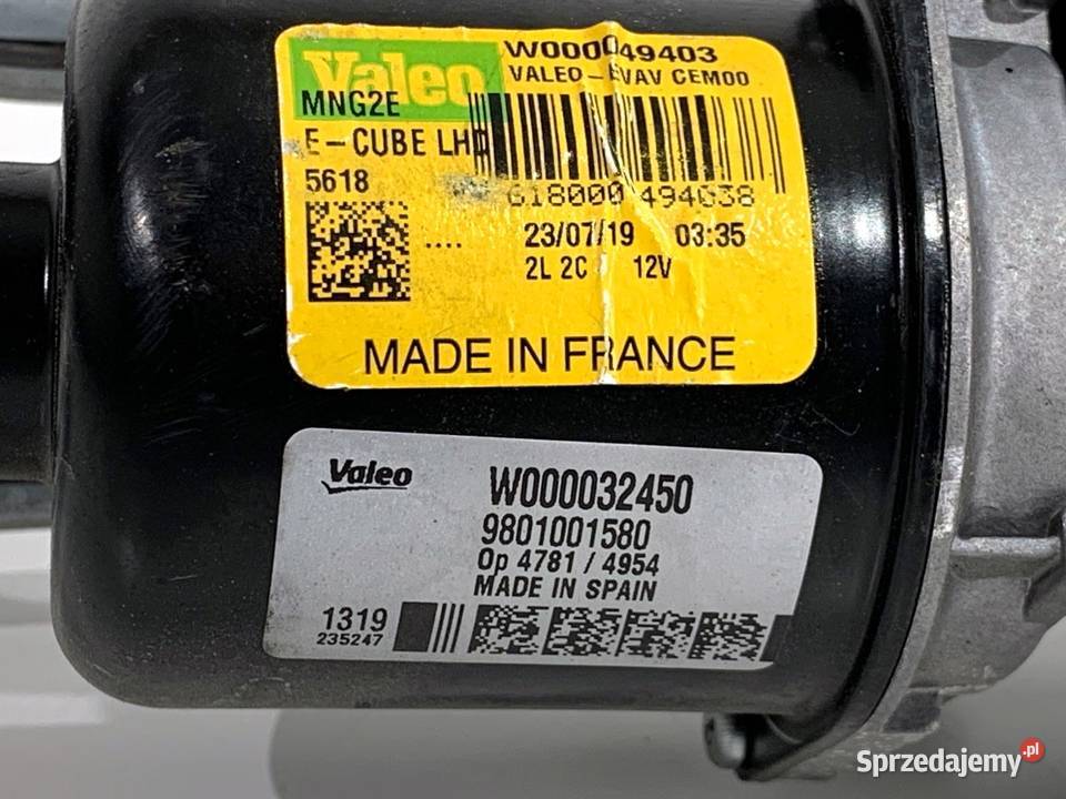 MECHANIZM WYCIERACZEK PRZÓD CITROEN C4 CACTUS