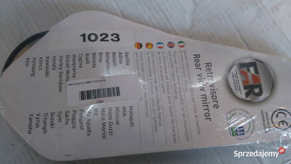 LUSTERKO PRAWE FAR PIAGGIO VESPA LIBERTY FREE 50 Bielsk Podlaski