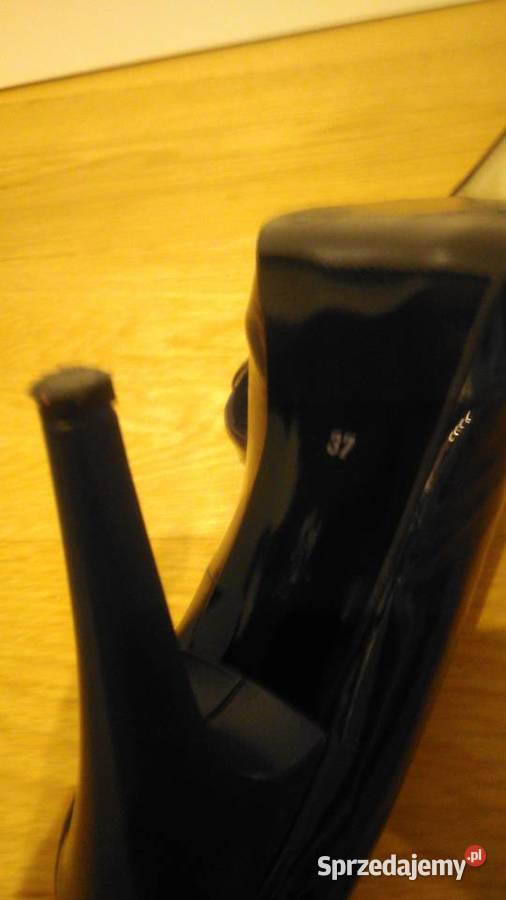 Szpilki granat skóra naturalna rozmiar 37 Warszawa