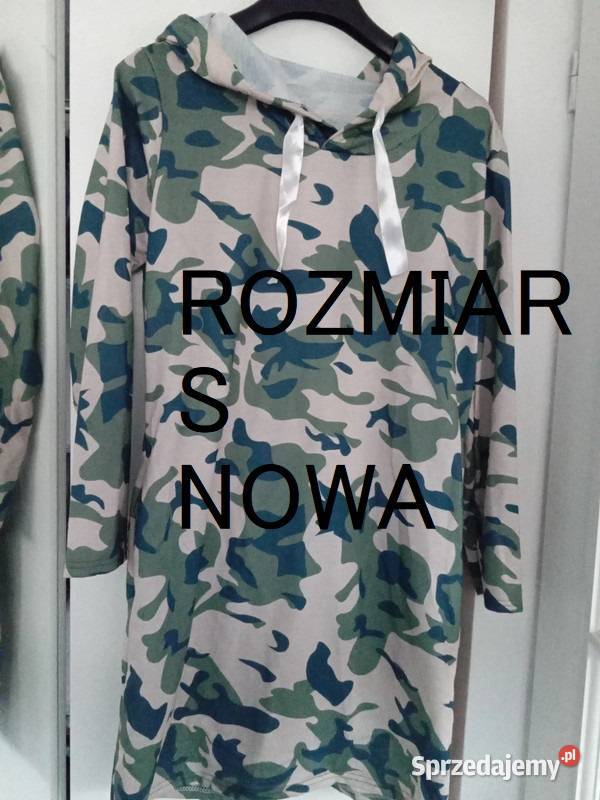 Bluza Damska Długa Kaptut Moro Khaki S Nowa Inny wzór Bydgoszcz