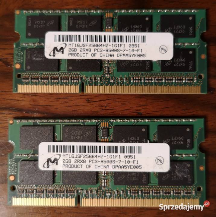 Pamięć do laptopa Micron 2 x 2 GB DDR3 Katowice