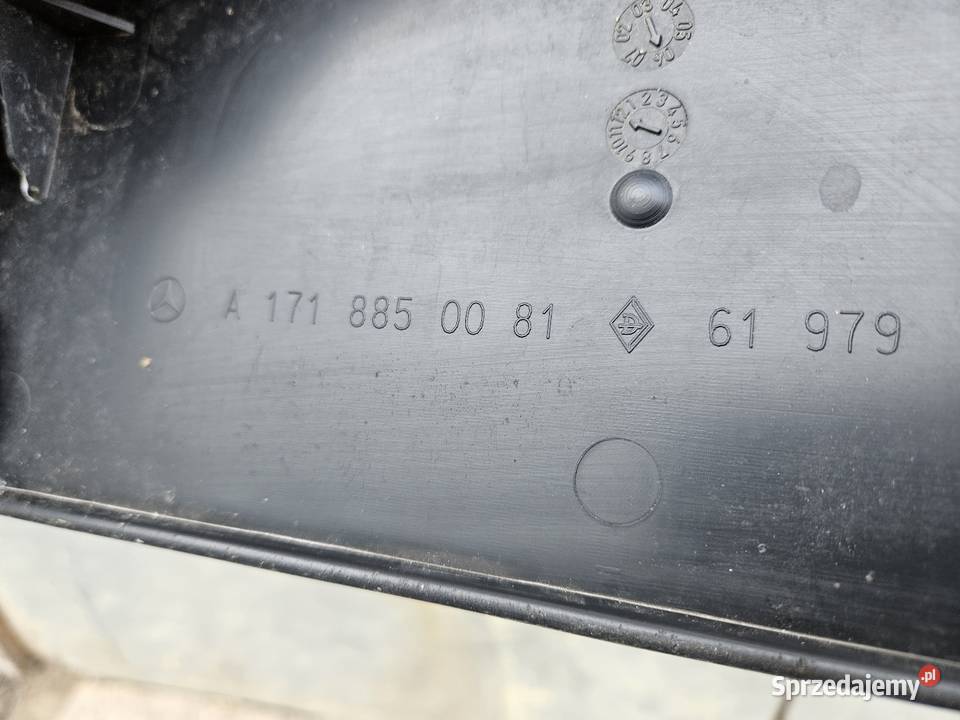 MERCEDES SLK R171 RAMKA PODSTAWA TABLICY REJ wielkopolskie Międzychód