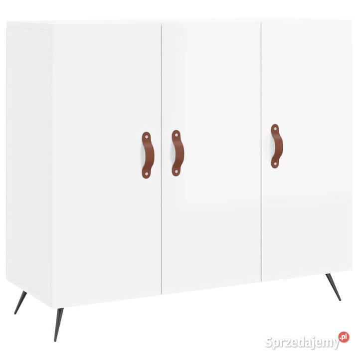 Szafka biała połysk 90x34x80 materiał