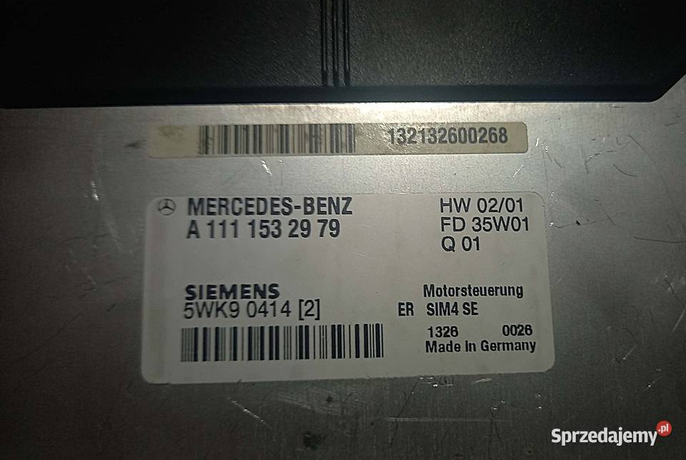 Sterownik Silnika Mercedes W203 A1111532979 Łaszczów