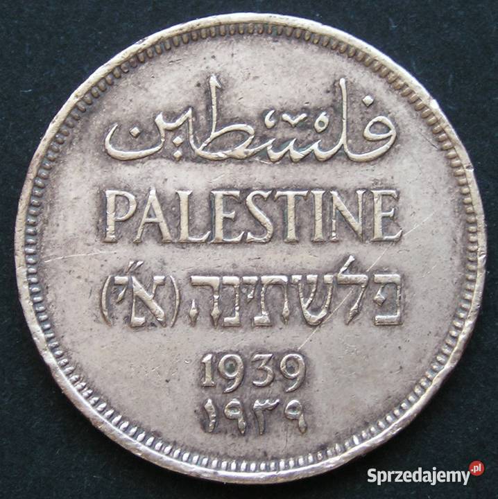 PALESTYNA 1 MIL 1939 Numizmatyka Łódź