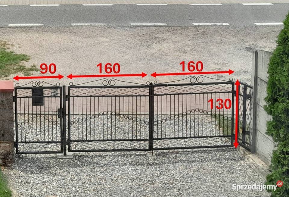 Solidna brama wjazdowa z furtką sprzedam