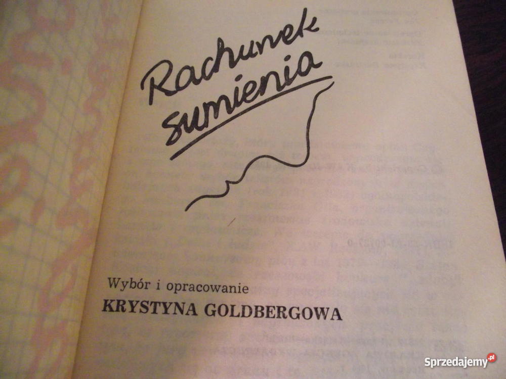 RACHUNEK SUMIENIA Krystyna Goldbergowa