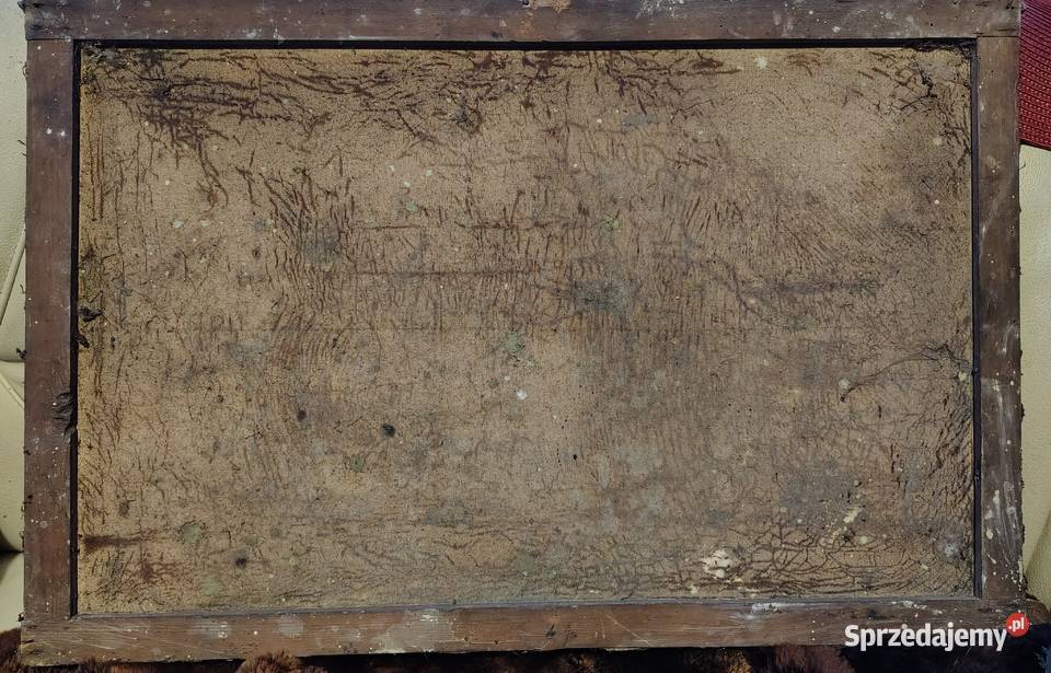 Stary obraz olejny Martwa natura Malarstwo Kartuzy