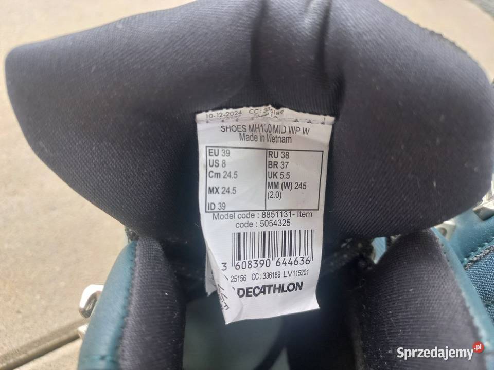 Buty turystyczne r 39 damskie Quechua MH100 inna