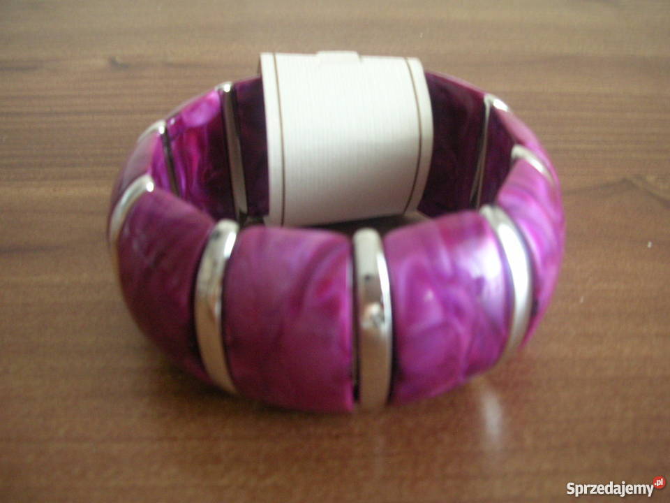 NOWA Bransoletka fioletowosrebrna Warszawa