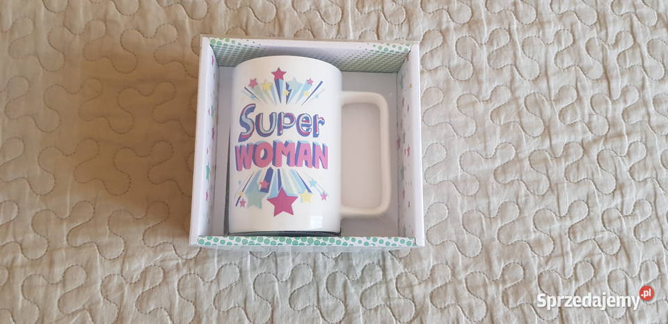 Nowy kubek Super Woman wielokolorowy Dom i Ogród