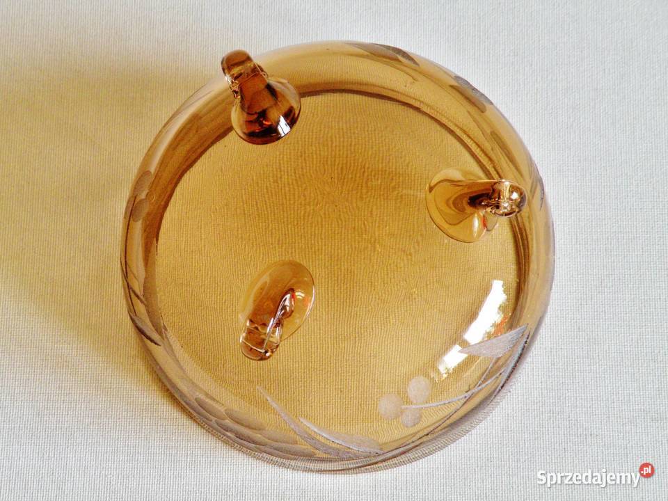 Czarka kryształowa ze szlifem ręcznym z lat 70ch Bydgoszcz