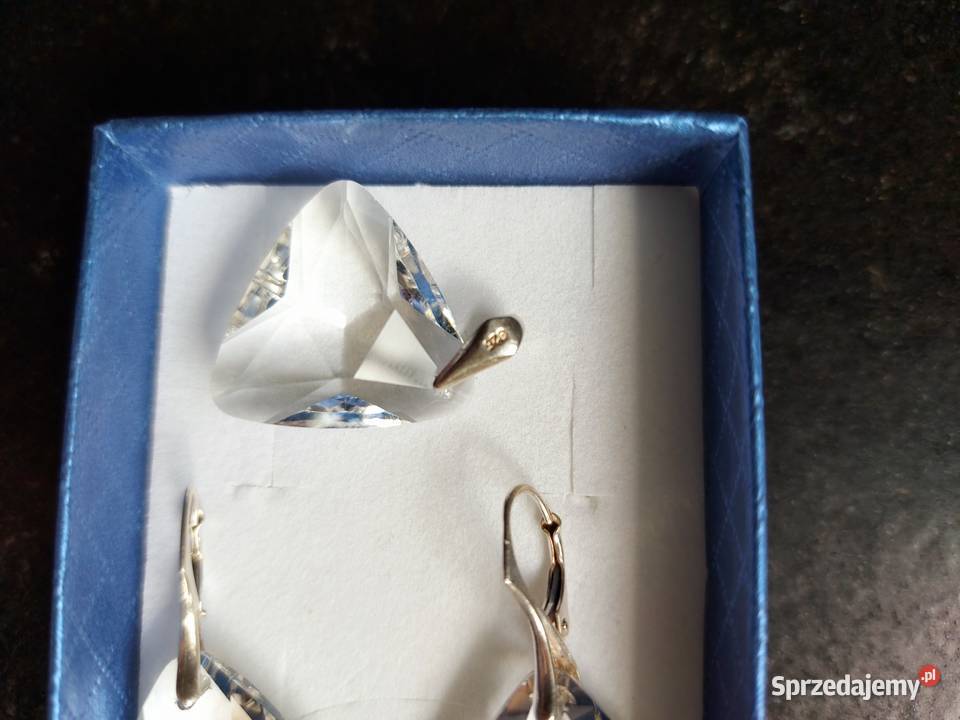 Biżuteria Swarowski kolczyki zawieszka Olkusz sprzedam